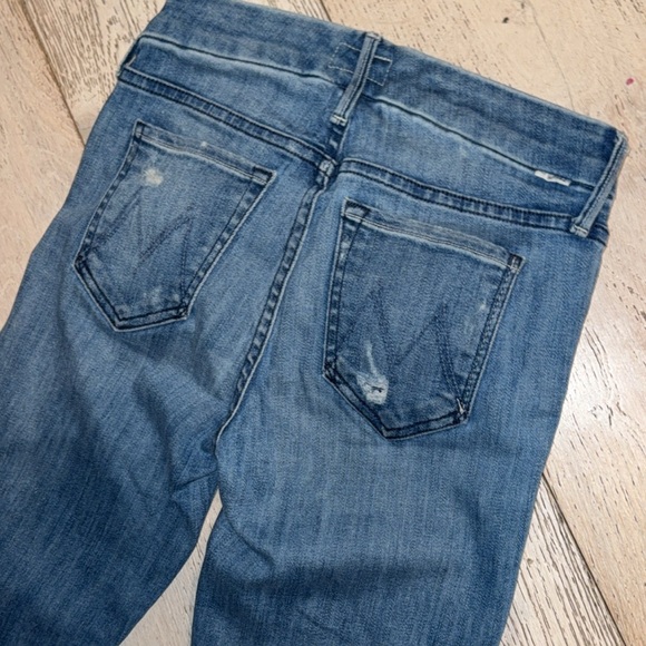 MOTHER Denim The Looker Graffiti Girl jeans sz 24 pristine - Picture 11 of 16